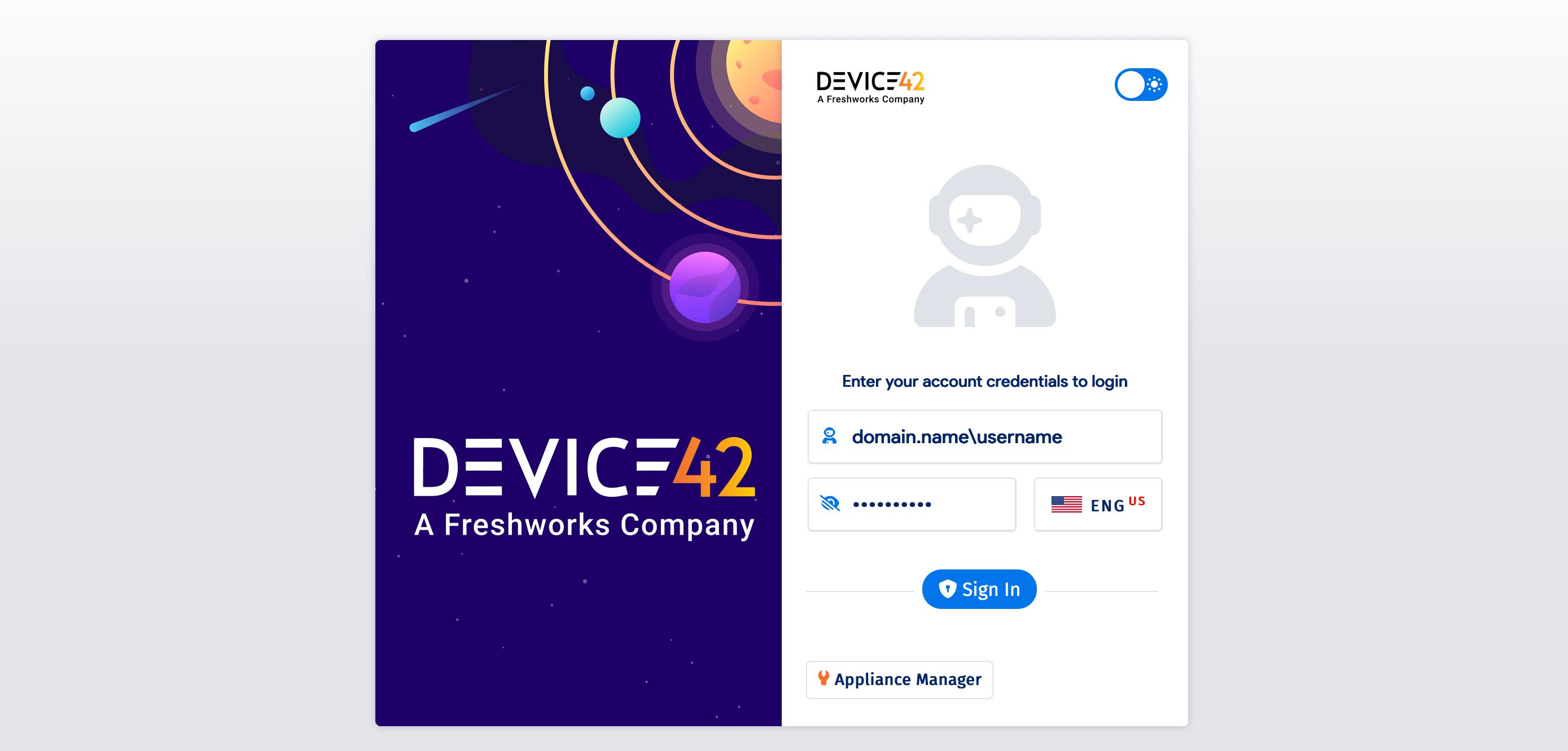AD credentials in login form