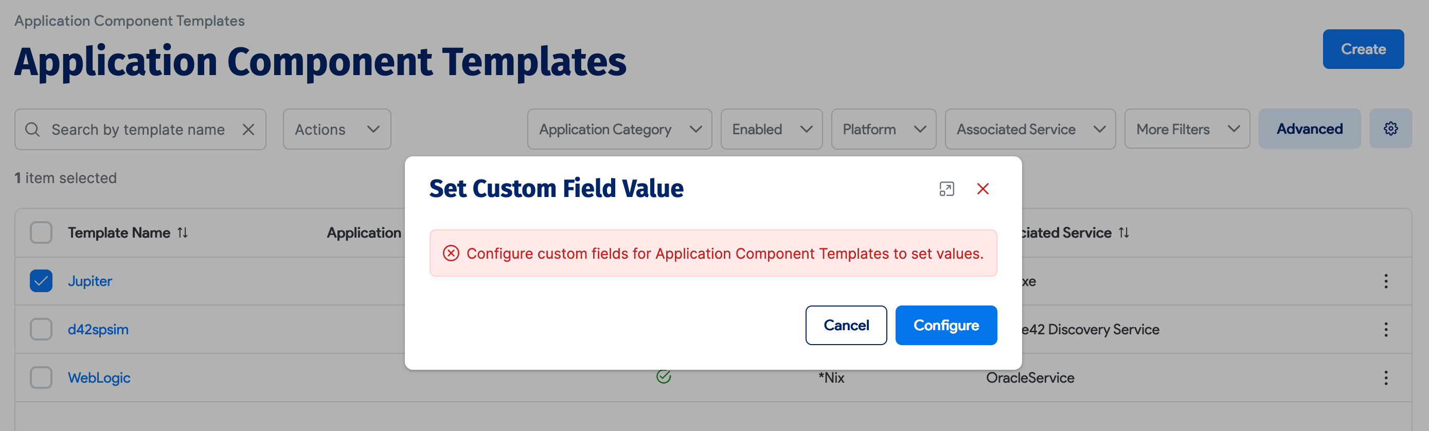 Custom Field Value action