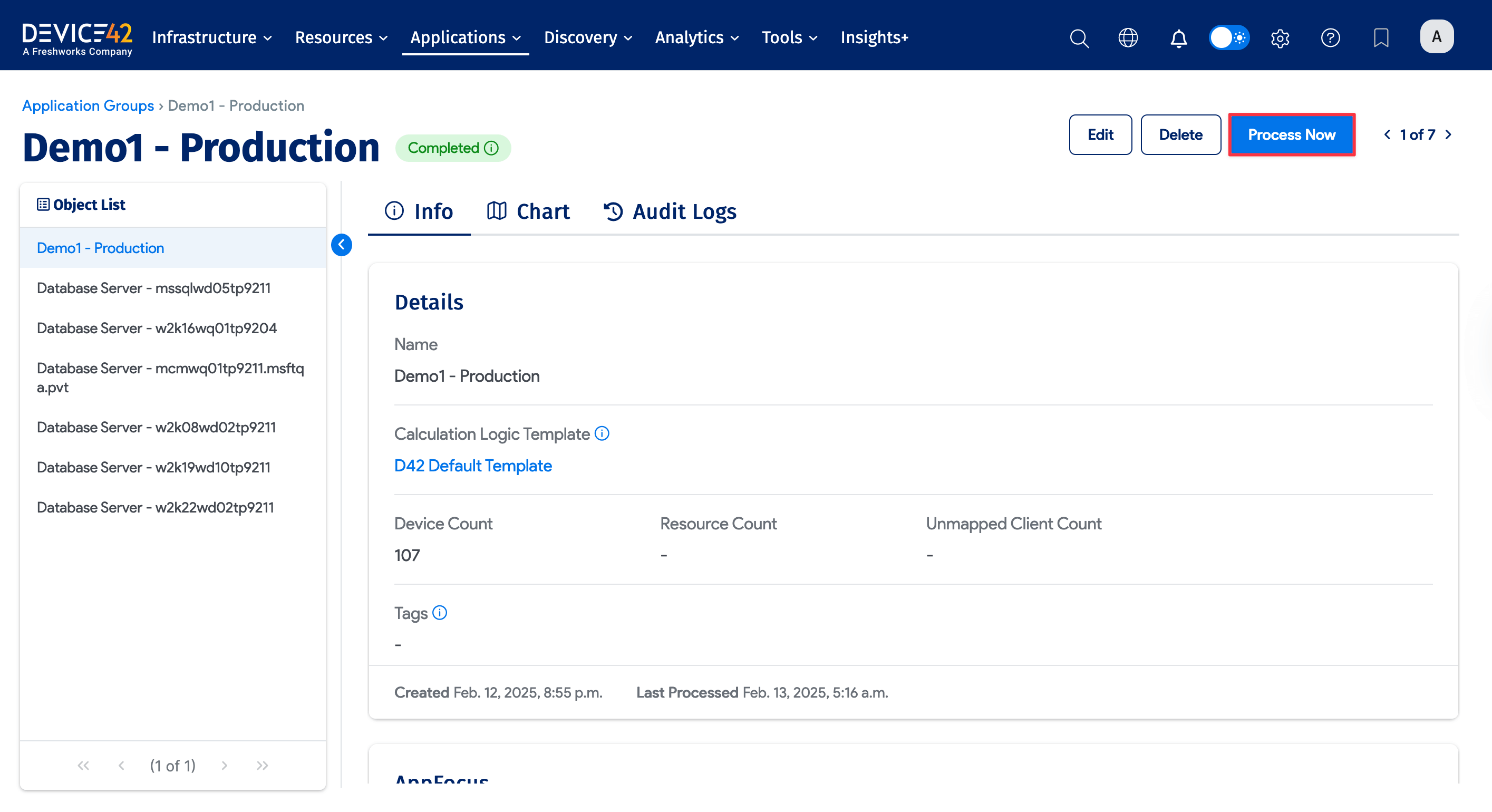 Process Application Group now