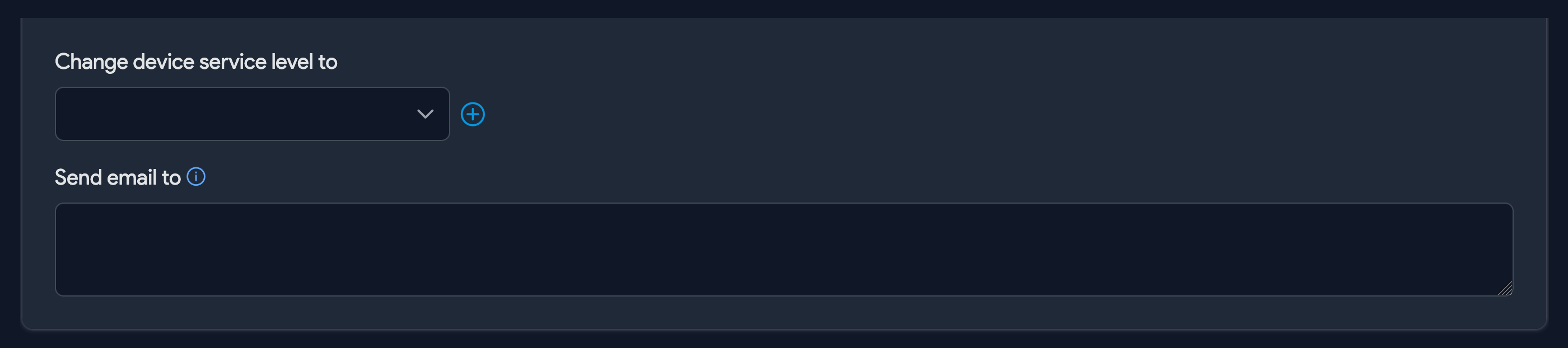 Auto Clean Rules Action options for Devices