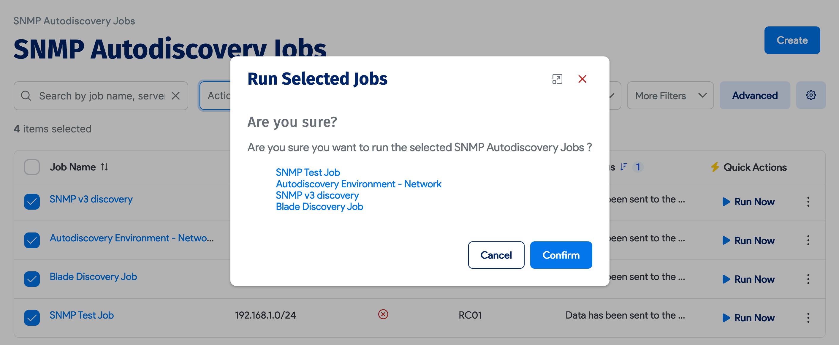 Confirm multiple job run