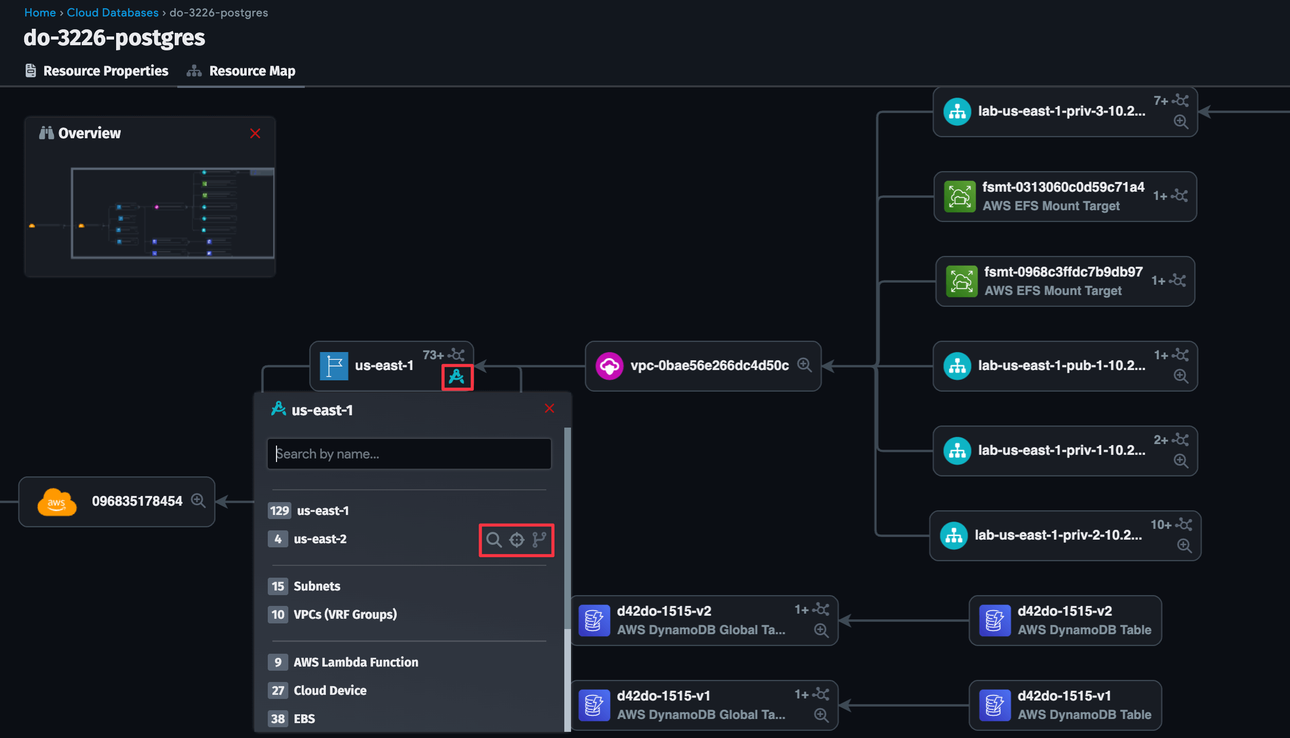 Expanded dependency details