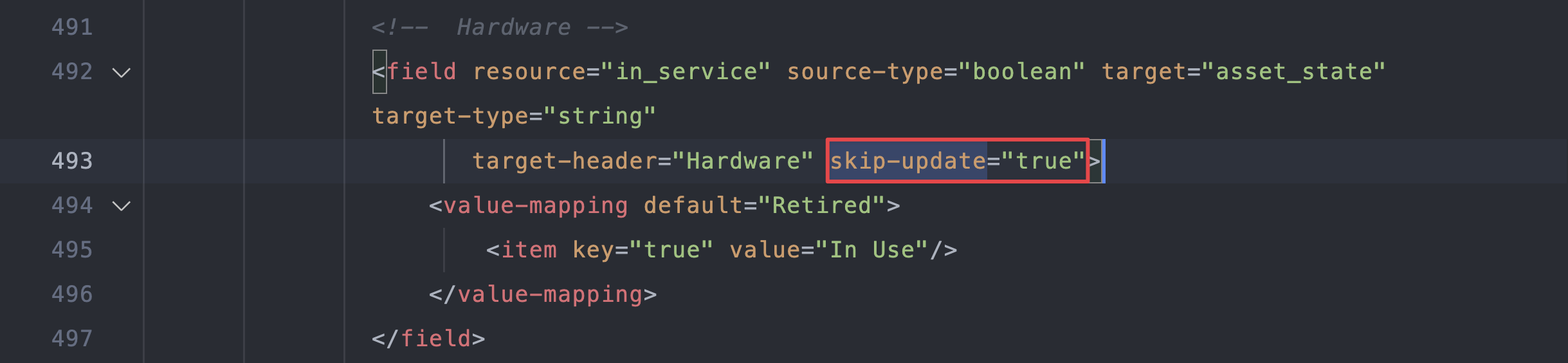 Line 493 of mapping.xml