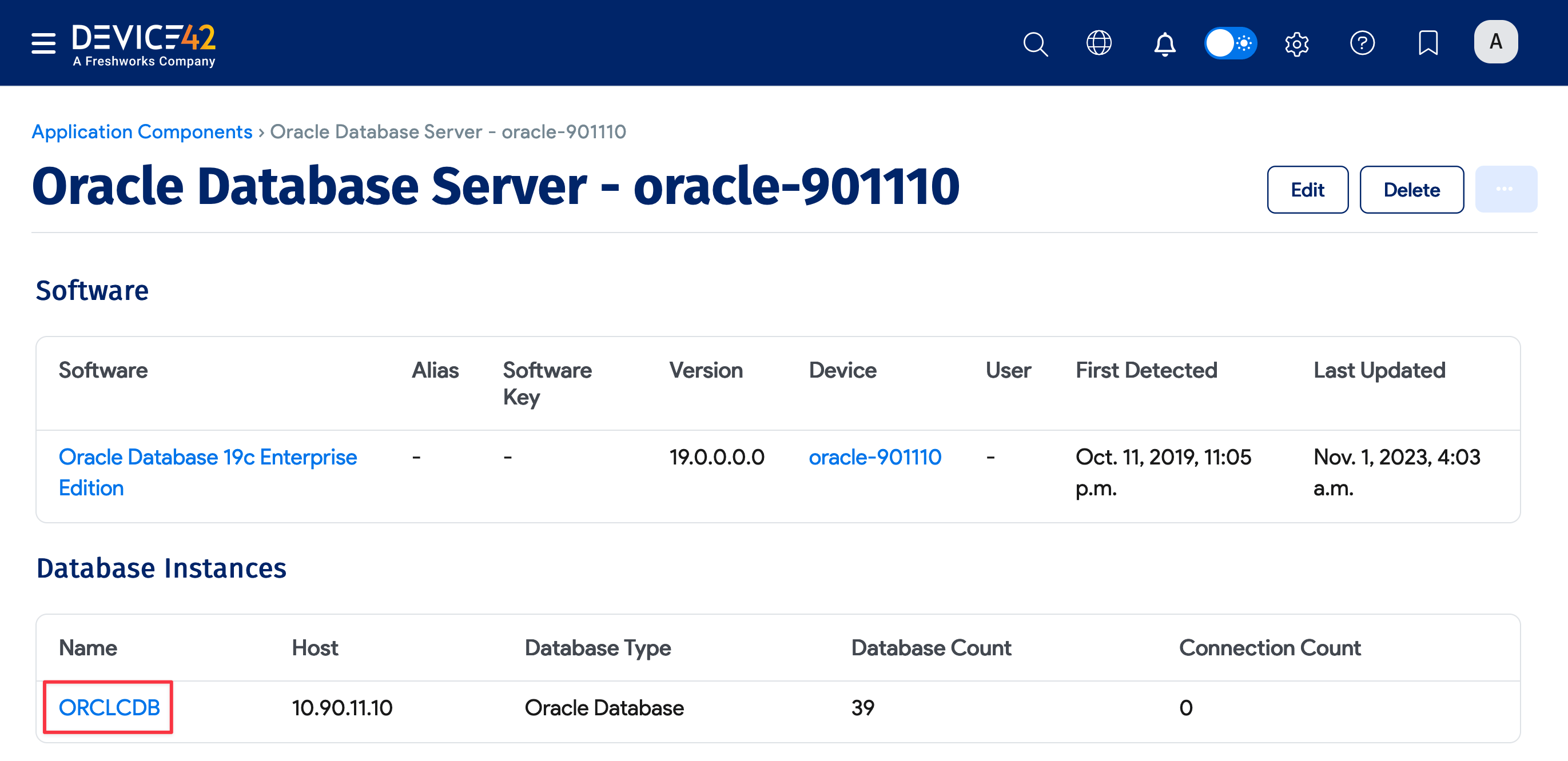 Oracle Software and DB Instances