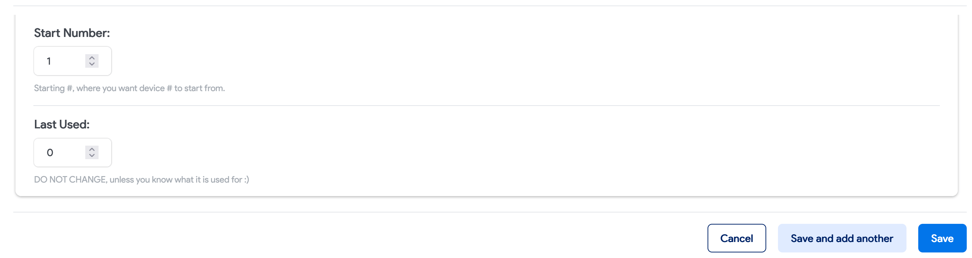 Device name profile example