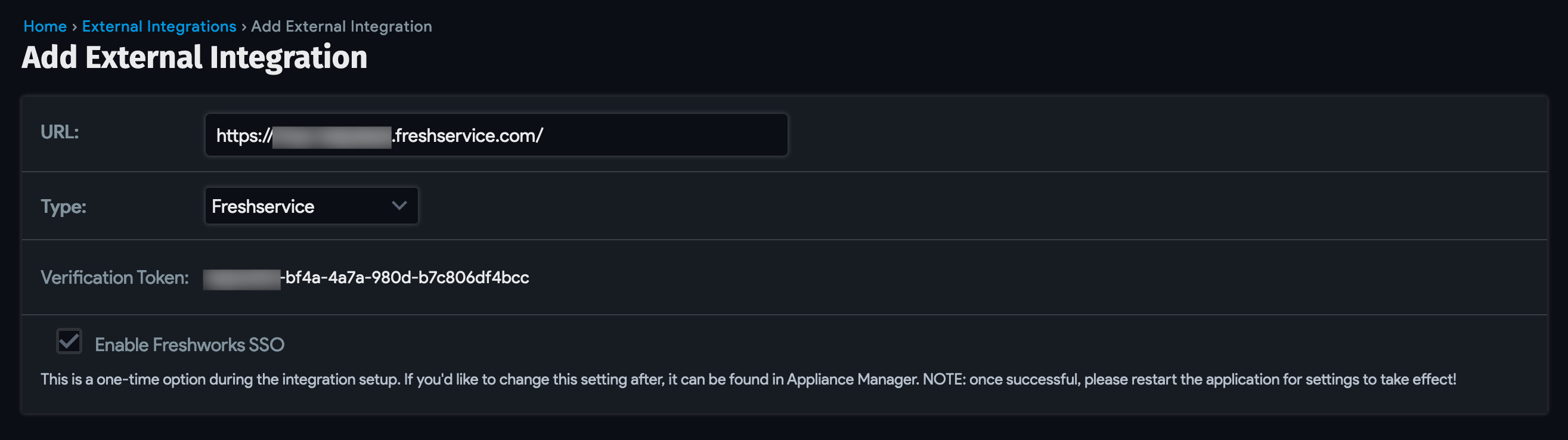 Add external integration