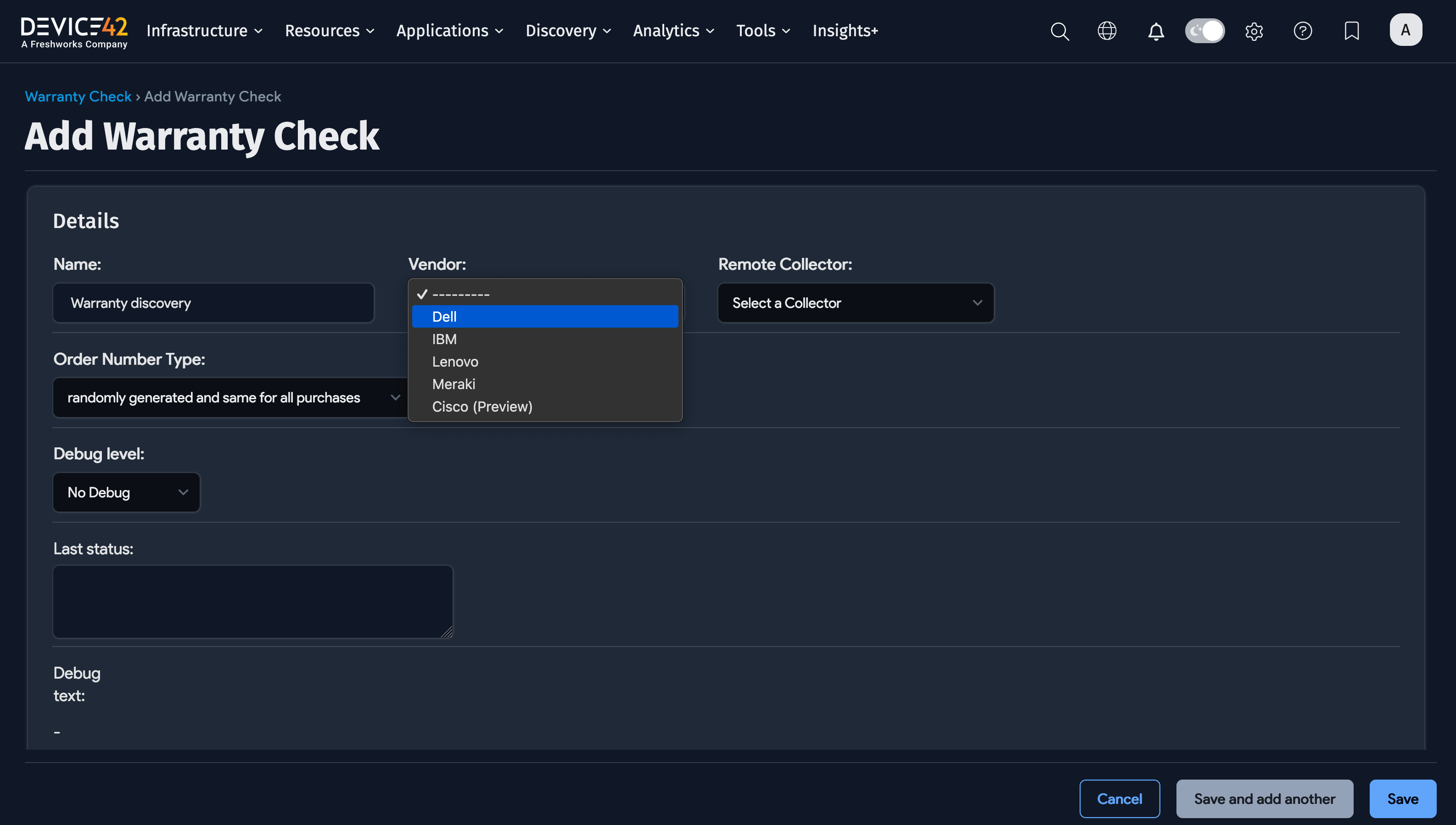 Warranty discovery job