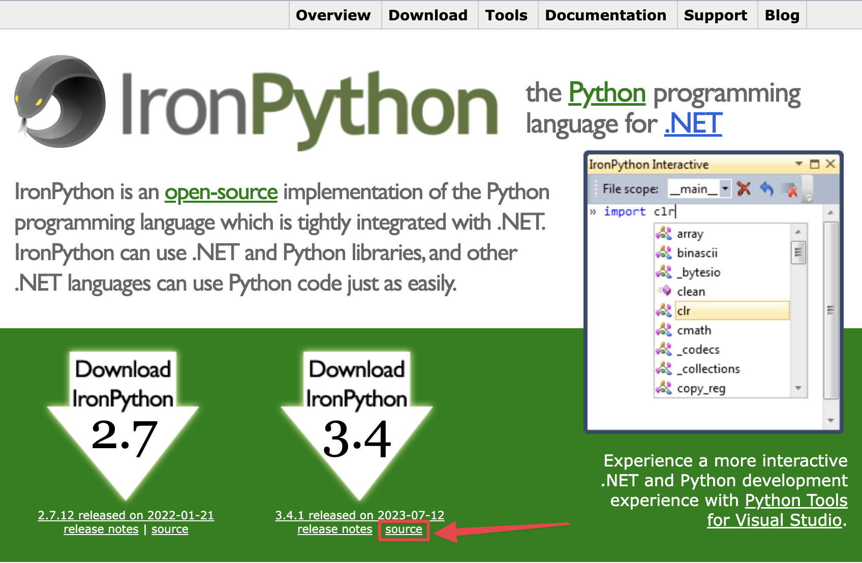 1. Install IronPython