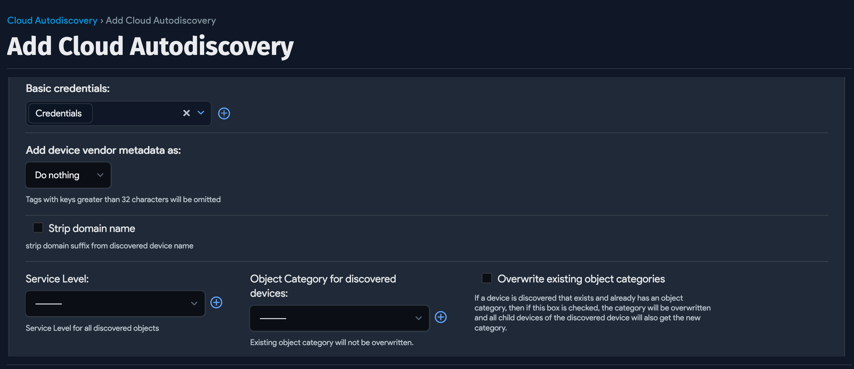 Jamf job metadata options