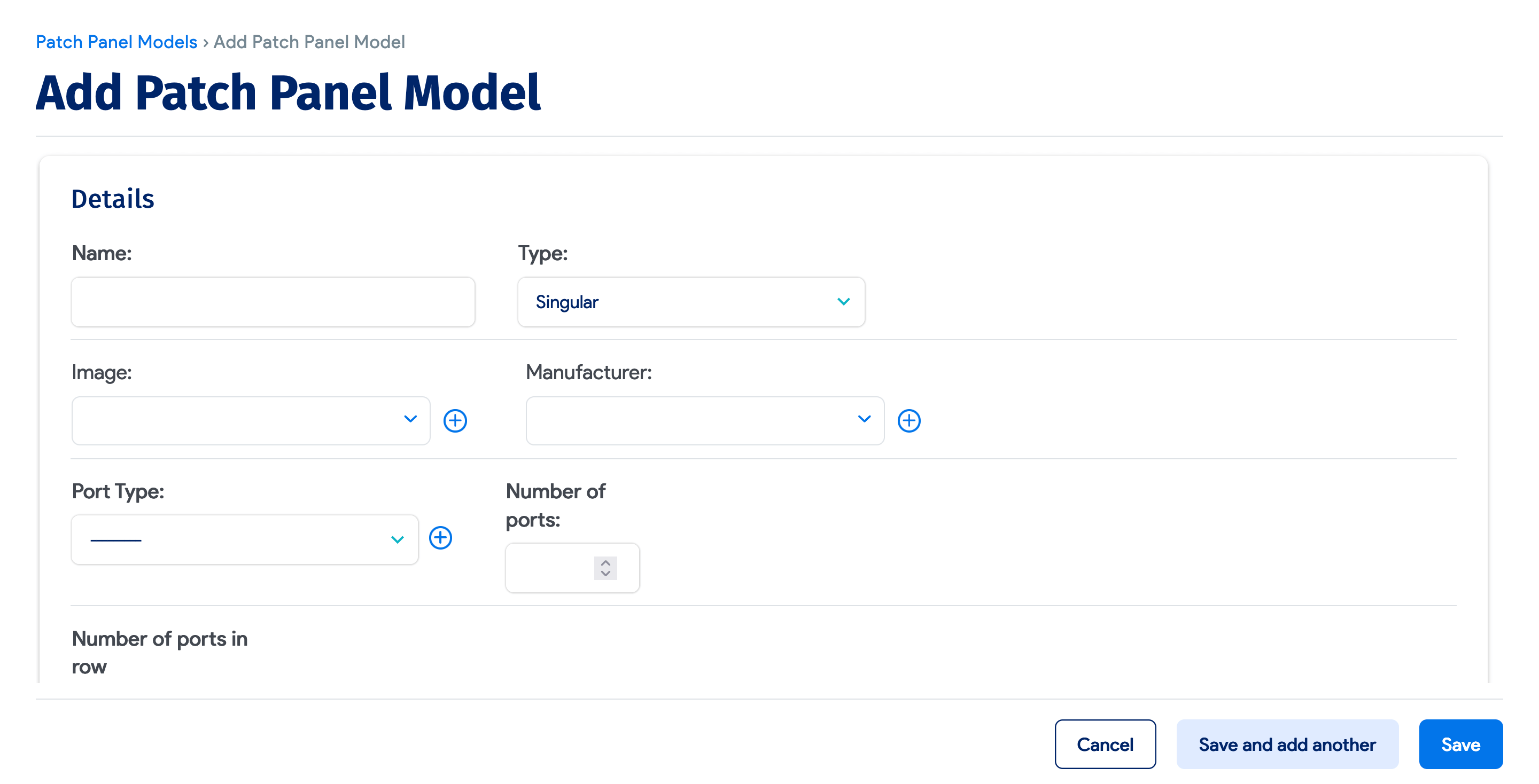 Creating Patch Panel Models