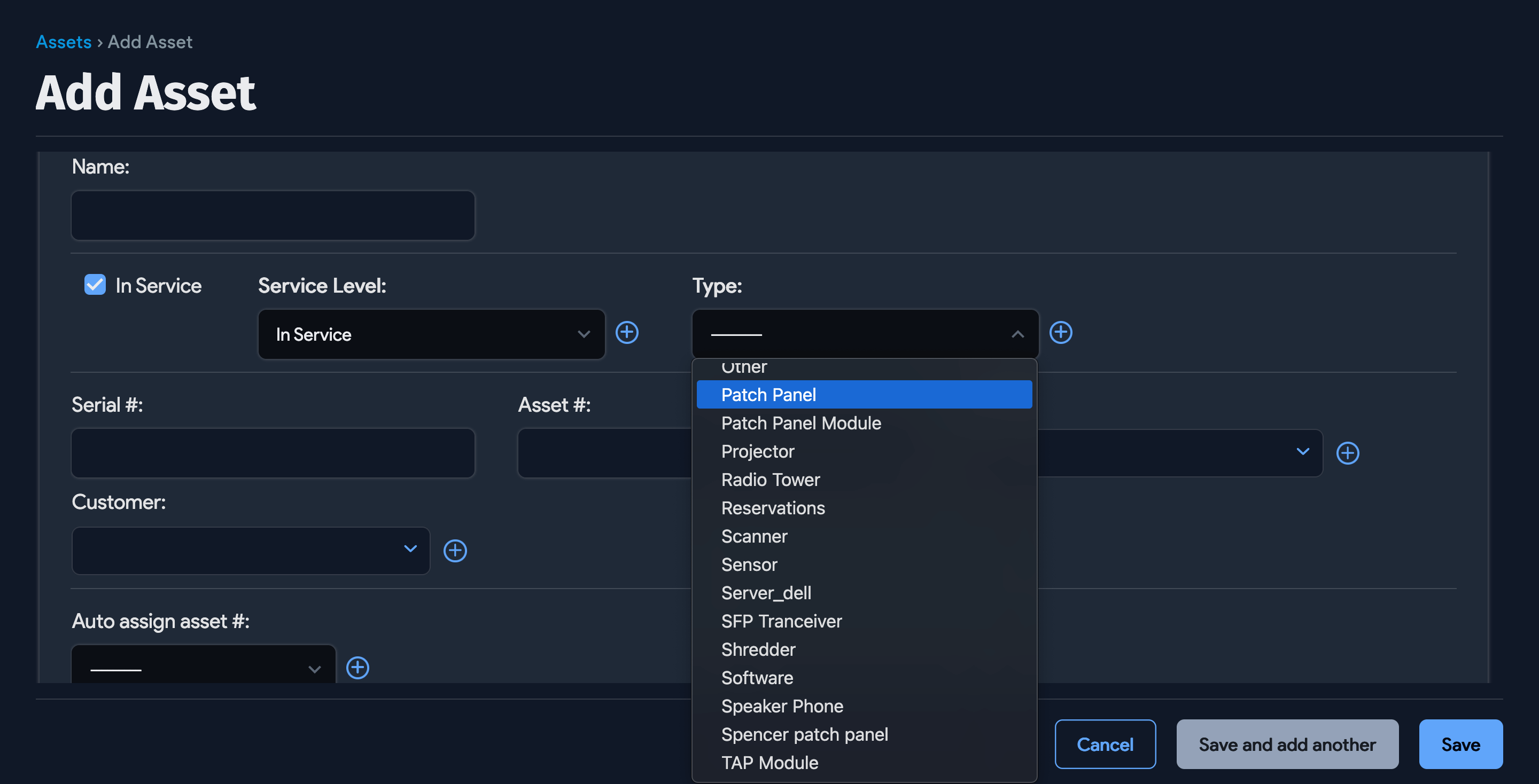 Adding a patch panel