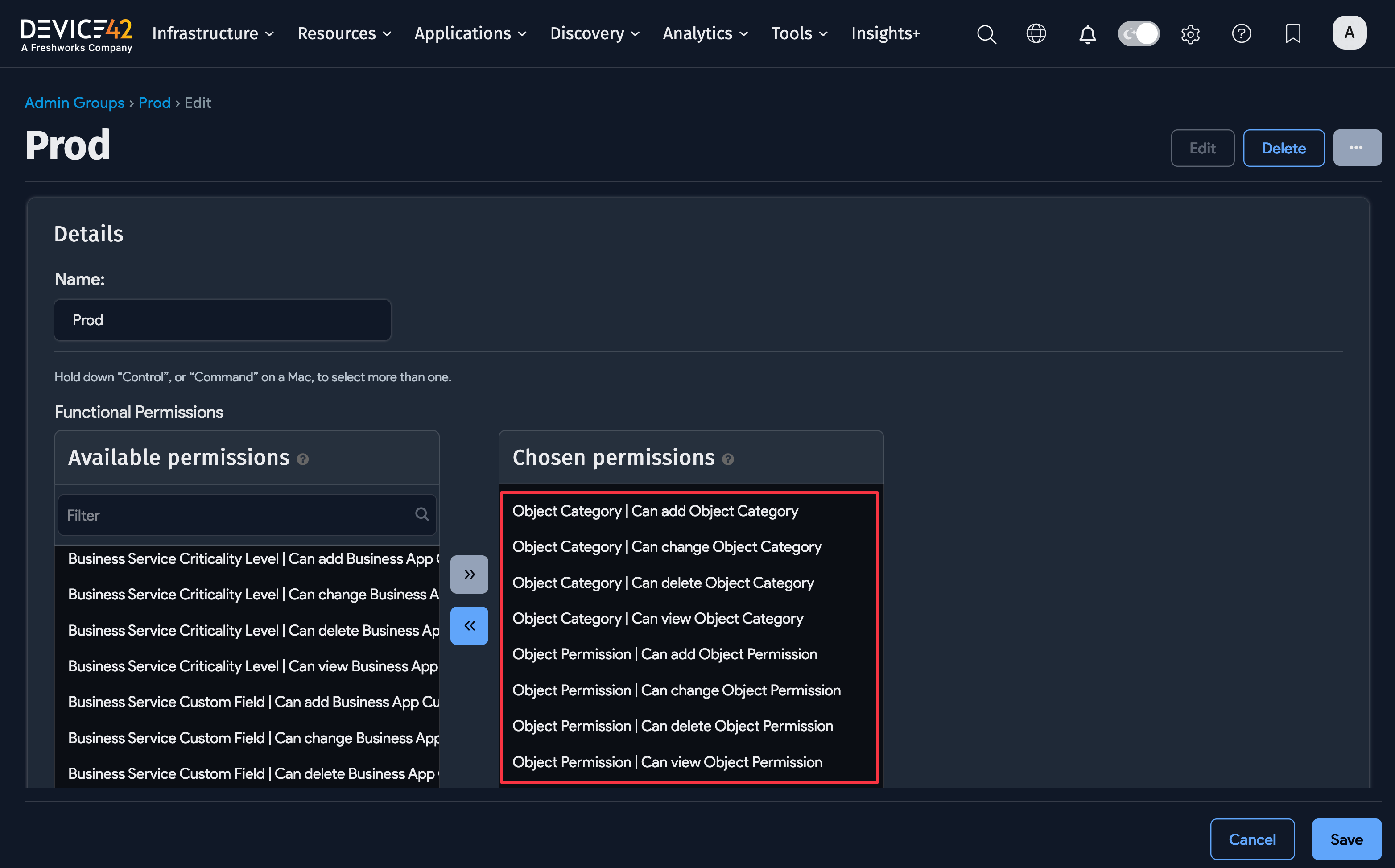 Grant Object Permissions