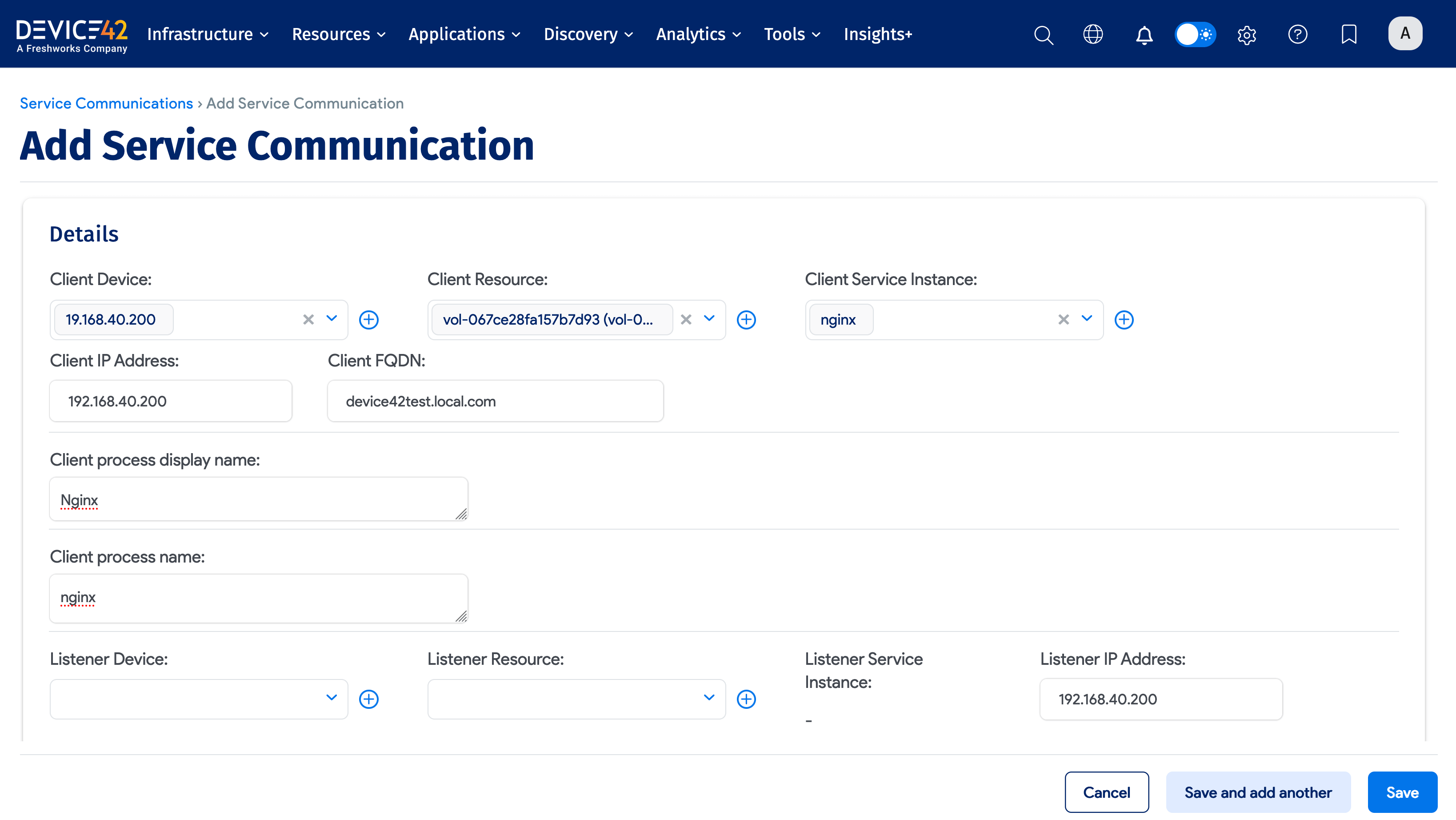 Create a Service Communication