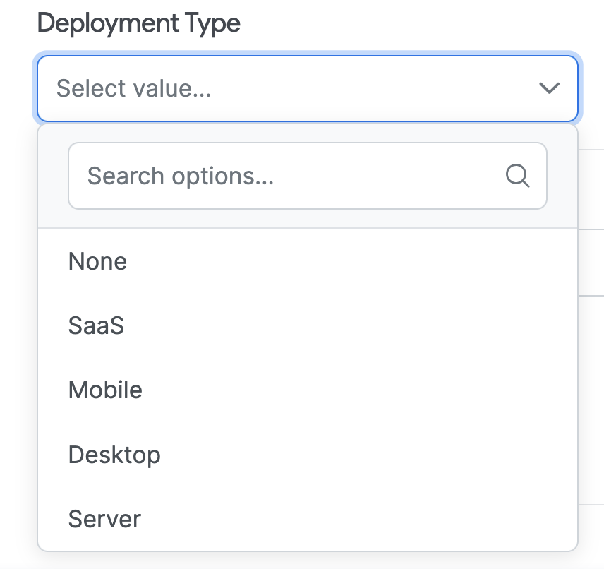 Choose Deployment Type