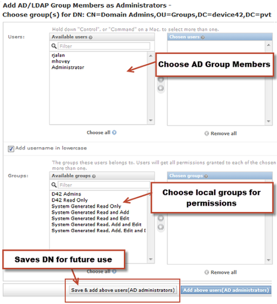 Choose members and groups(for permission)