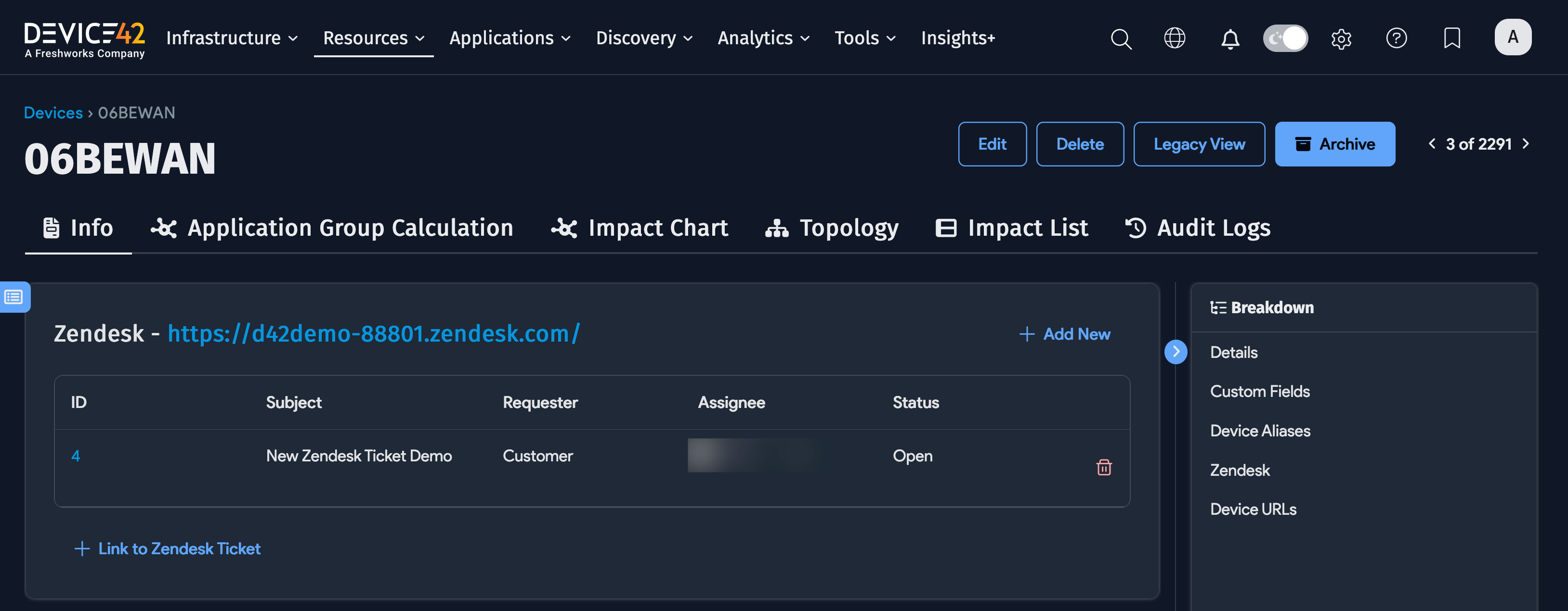 Ticket attached confirmation